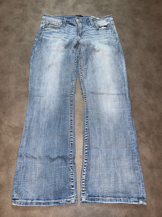 Y2K Washed Bootcut Jeans (M)