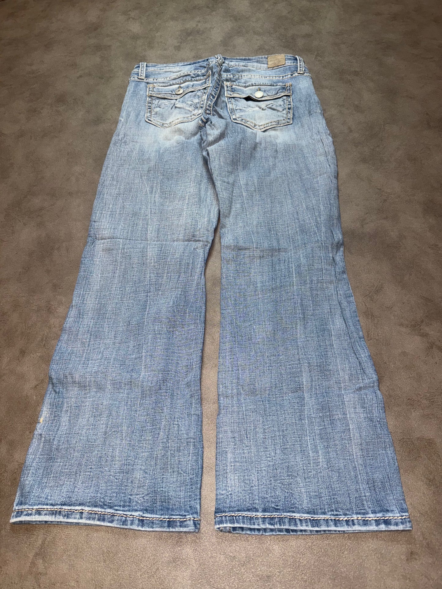 Y2K Washed Bootcut Jeans (M)