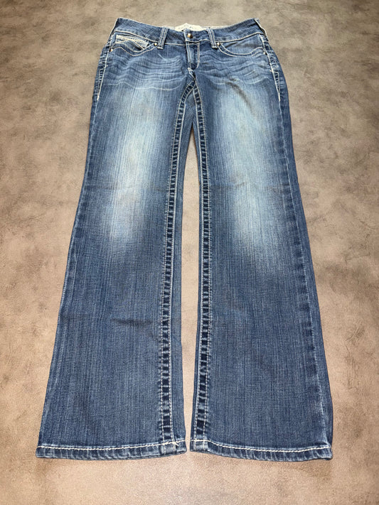 Y2K Washed Straight Jeans (S)