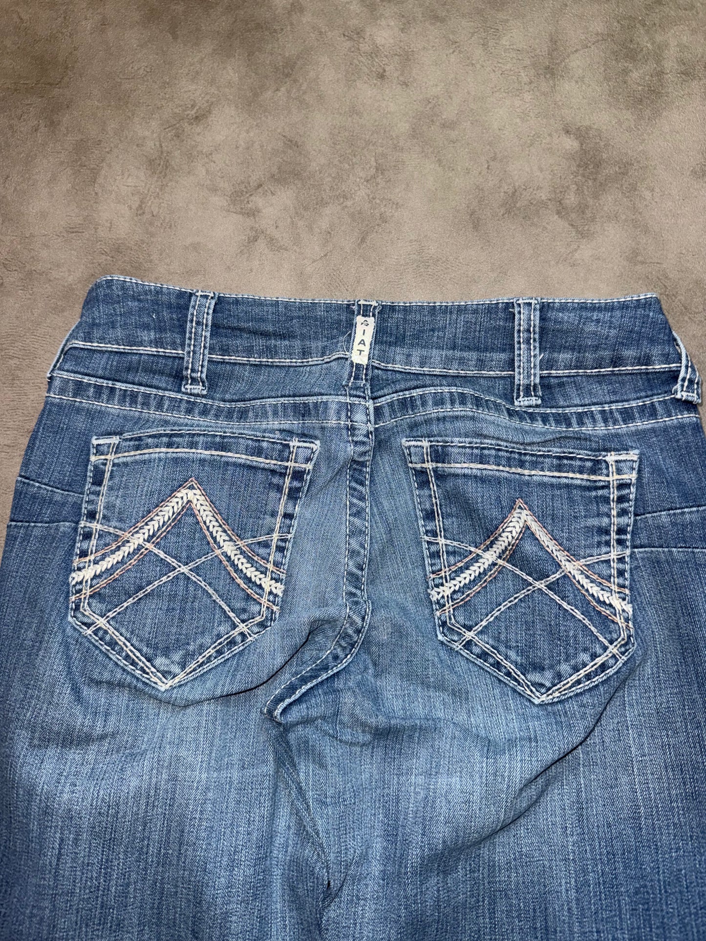 Y2K Washed Straight Jeans (S)