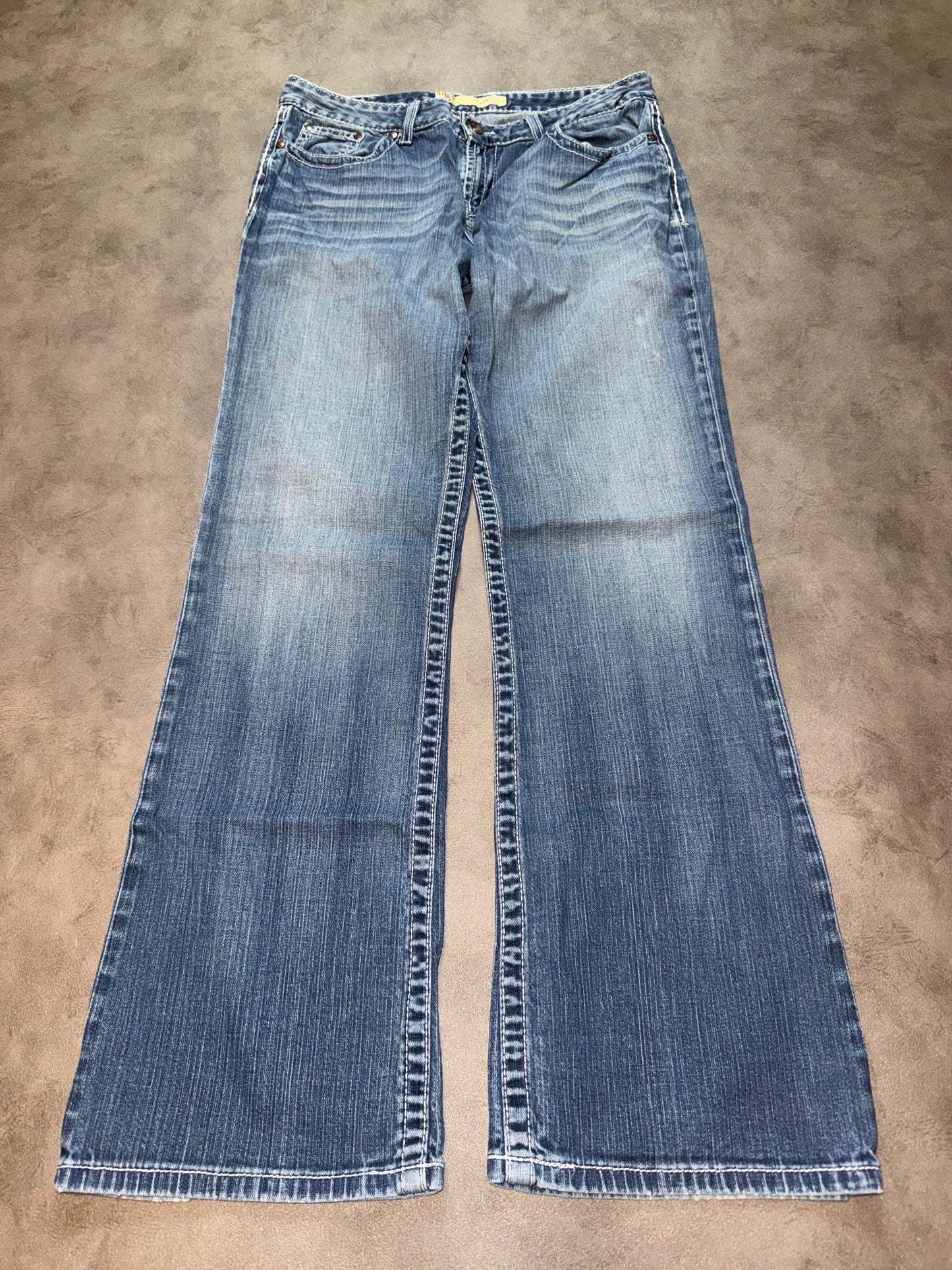 Y2K Washed Bootcut Jeans (M)