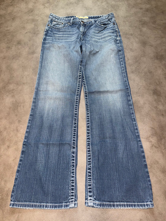 Y2K Washed Bootcut Jeans (M)