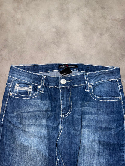 Y2K Washed Straight Jeans (S-M)
