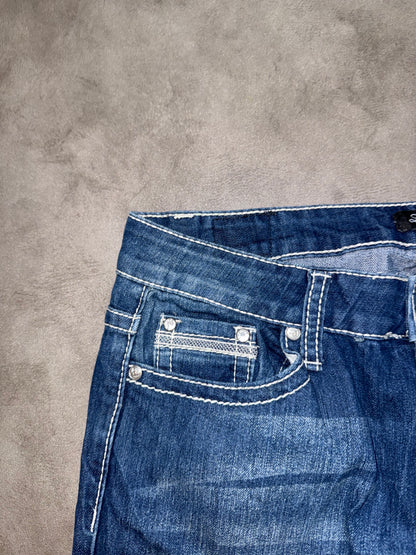 Y2K Washed Straight Jeans (S-M)