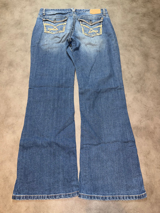 Y2K Washed Bootcut Jeans (M)