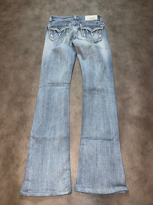 Y2K Washed Bootcut Jeans (XS-S)