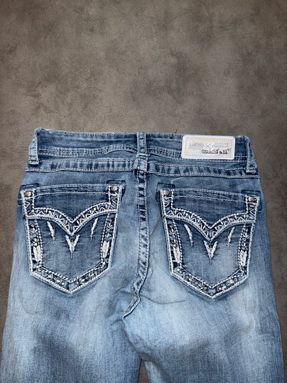 Y2K Washed Bootcut Jeans (XS-S)