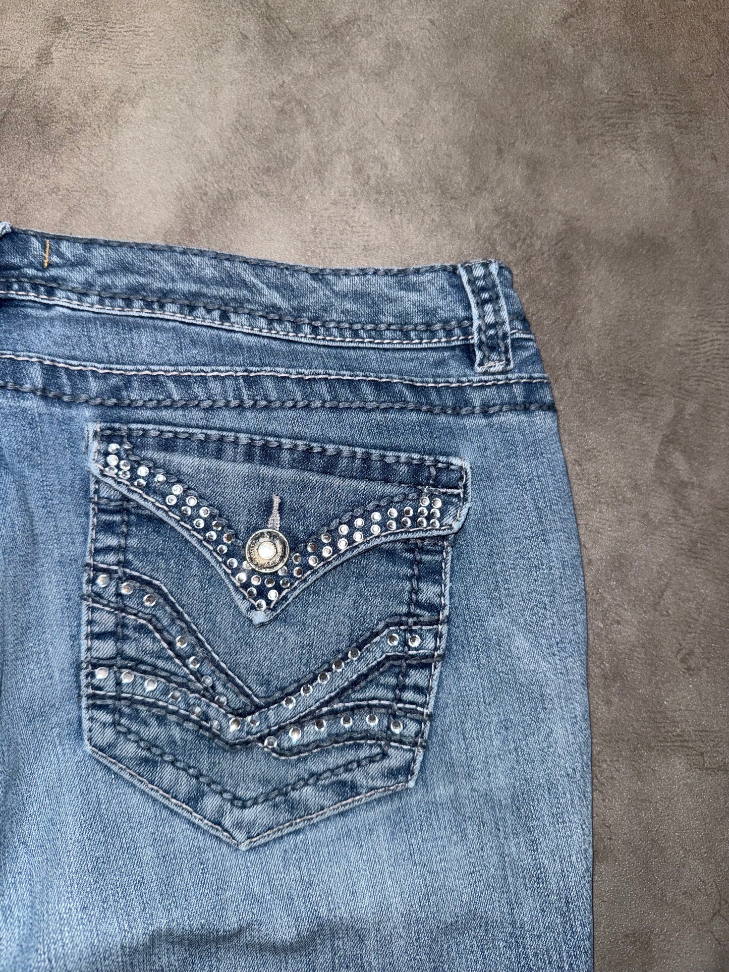 Y2K Washed Bootcut Jeans (M-L)