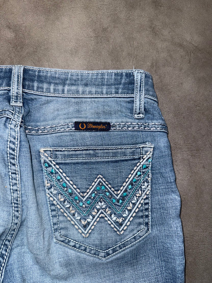 Y2K Washed Bootcut Jeans (S)