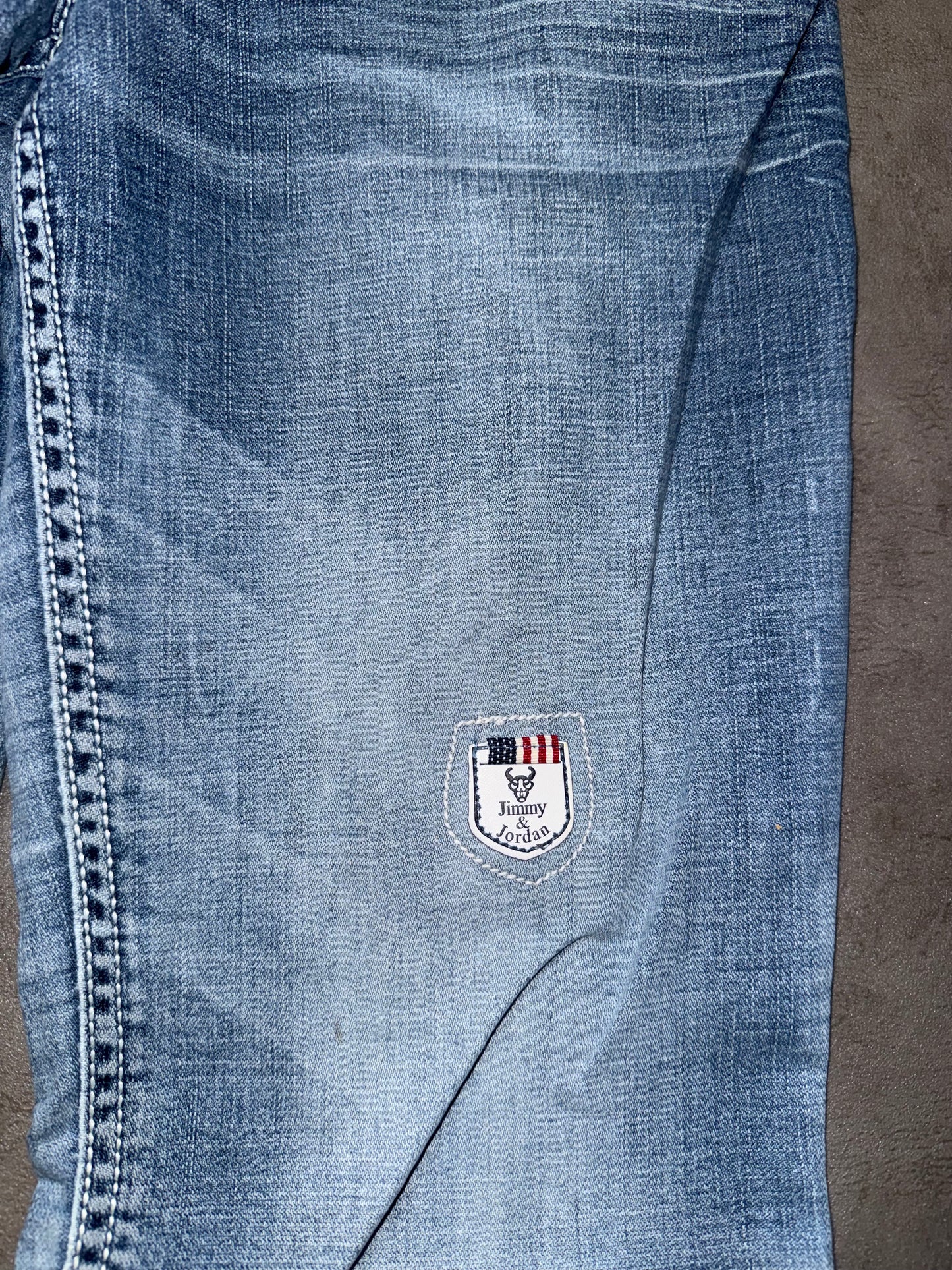 Y2K Washed Bootcut Jeans (S)